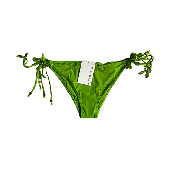 Koral | NWT | Bikini Bottoms| Lime Colored | Size M - Picture 3 of 4
